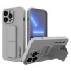 eng pl Wozinsky Kickstand Case flexible silicone cover with a stand iPhone 13 grey 80900 1