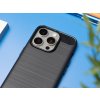 TPU Carbon gumový obal iPhone 15 Pro Černý 4
