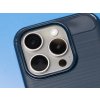 TPU Carbon gumový obal iPhone 15 Pro Modrý 3