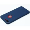 Gumový, Matný kryt na iPhone 7 Plus, 8 Plus Modrý 2