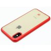 TPU pouzdro CELLY Laser lemování s matným kovovým efektem pro Apple iPhone X,XS, červené 2