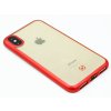TPU pouzdro CELLY Laser lemování s matným kovovým efektem pro Apple iPhone X,XS, červené