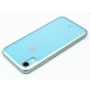 TPU pouzdro CELLY Laser lemování s matným kovovým efektem pro Apple iPhone XR, stříbrné 2