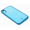 TPU pouzdro CELLY Laser lemování s matným kovovým efektem pro Apple iPhone XR, modré
