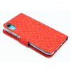 Pouzdro typu kniha Fixed Fit pro iPhone XR Red Mesh 3