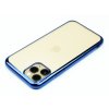 Gumový obal s lesklým rámečkem na iPhone 11 Pro Modrý 2