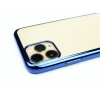 Gumový obal s lesklým rámečkem na iPhone 11 Pro Modrý 5