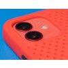 Děrovaný, gumový kryt na iPhone 12 a iPhone 12 Pro Červený 4