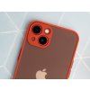 Pevný, gumový obal na iPhone 13 Červený 5