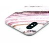 Gumový designový obal na iPhone X,XS s motivem bílorůžový mramor 5