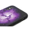 Pevný, designový obal na iPhone X,XS s motivem fialový vesmír 4