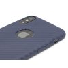 HOCO Delicate Shadow obal na iPhone X,XS s motivem karbon Modrý 4