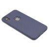 HOCO Delicate Shadow obal na iPhone X,XS s motivem karbon Modrý 1