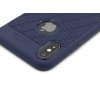 HOCO Luxurious gumový obal s výřezem na logo pro iPhone X,XS Modrý 3