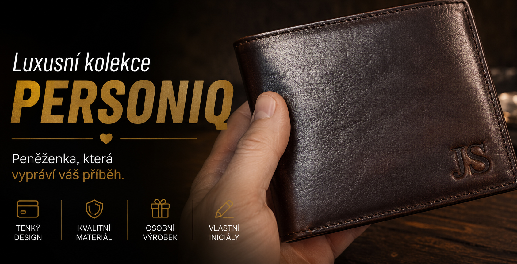 PERSONIQ peněženky s personalizací - Luxus dostupný pro každého