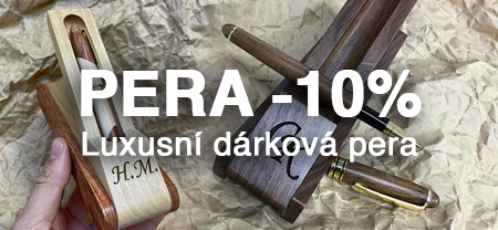 Dřevěná pera s personalizací - darujte originál se slevou 10%