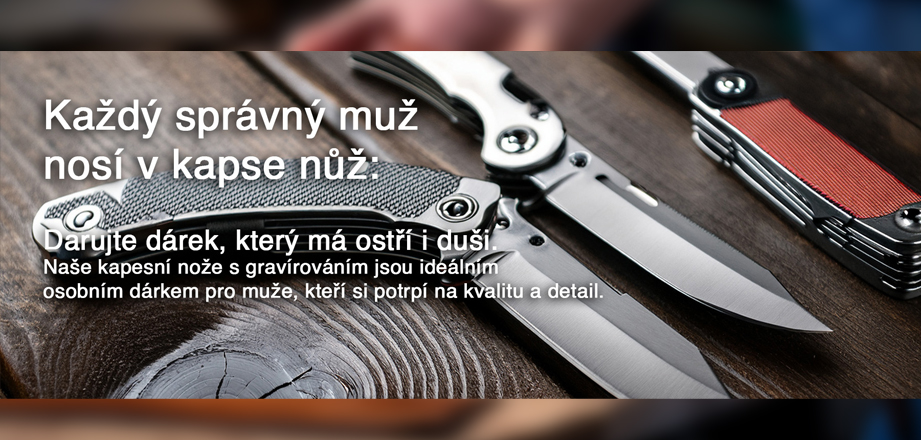 Každý správný muž, nosí v kapse nůž. Prémiová personalizace od Tvujoriginal.cz
