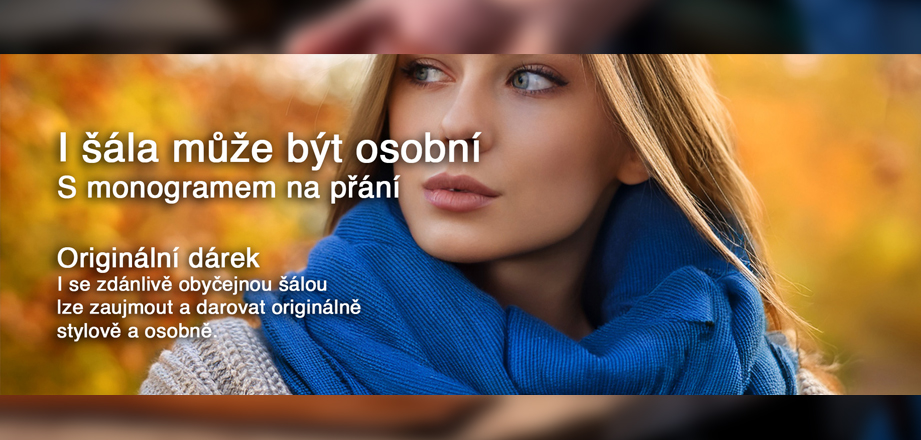 Luxusní šály s vlastním monogramem - originál, na který budete hrdí