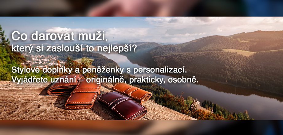 Skvělé tipy na dárky pro muže - prémiové peněženky s monogramem