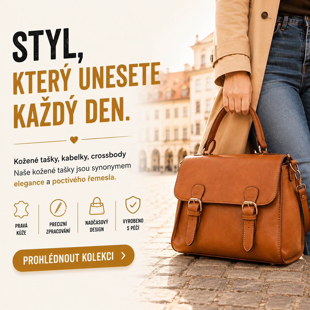 Kožené tašky a batohy