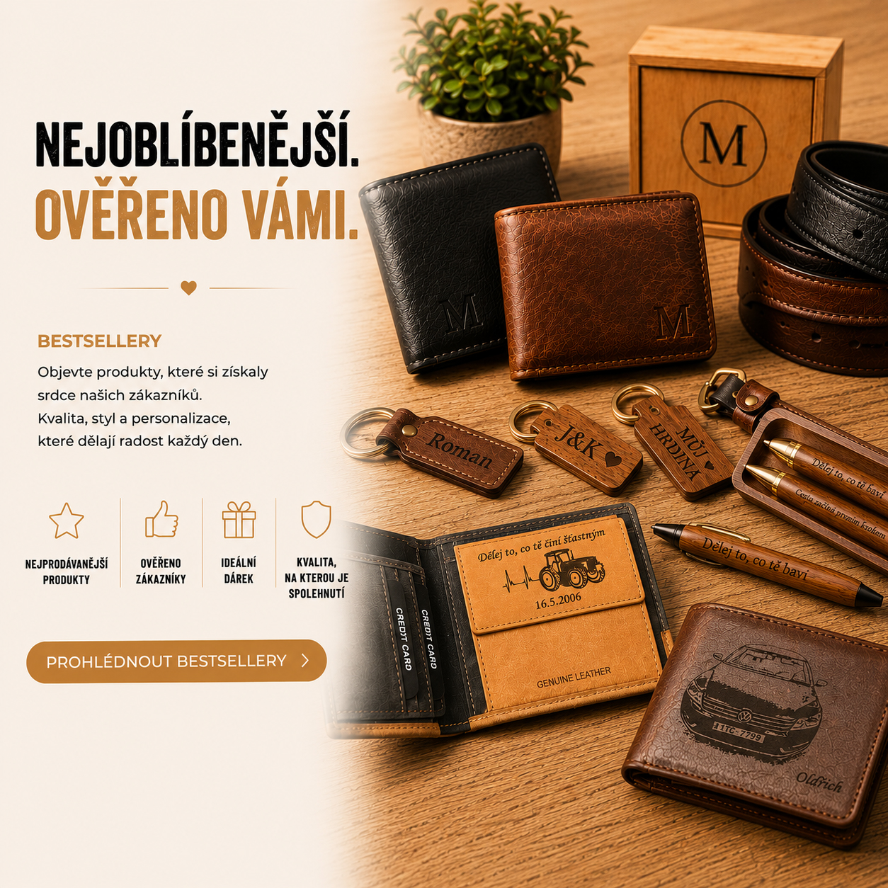 Nejprodávanější produkty v nabídce Tvujoriginal.cz