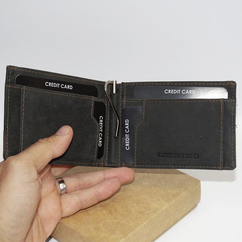 Kožená dolarovka COMBO Leather s monogramem, textem a fotkou | Luxusní personalizace