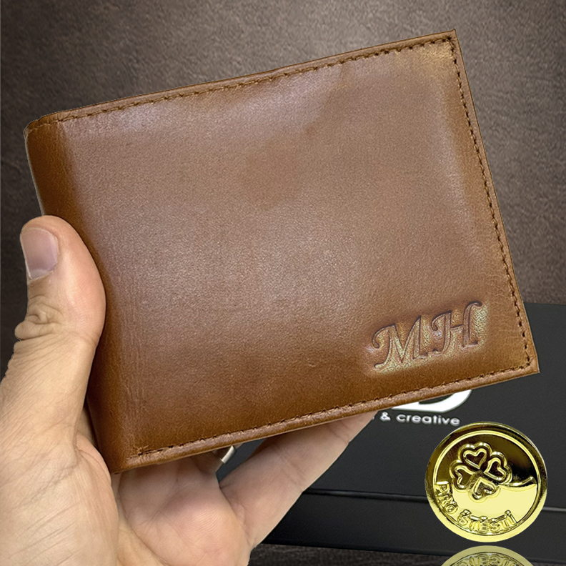 Luxusní kožená peněženka s vlastním monogramem