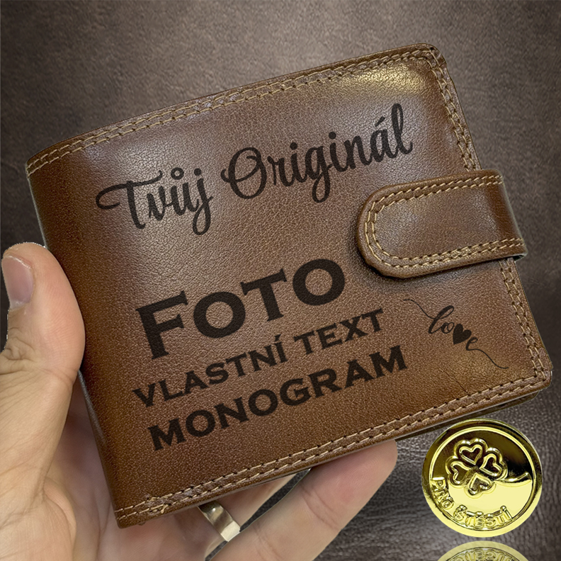 Luxusní kožená peněženka s vlastní personalizací