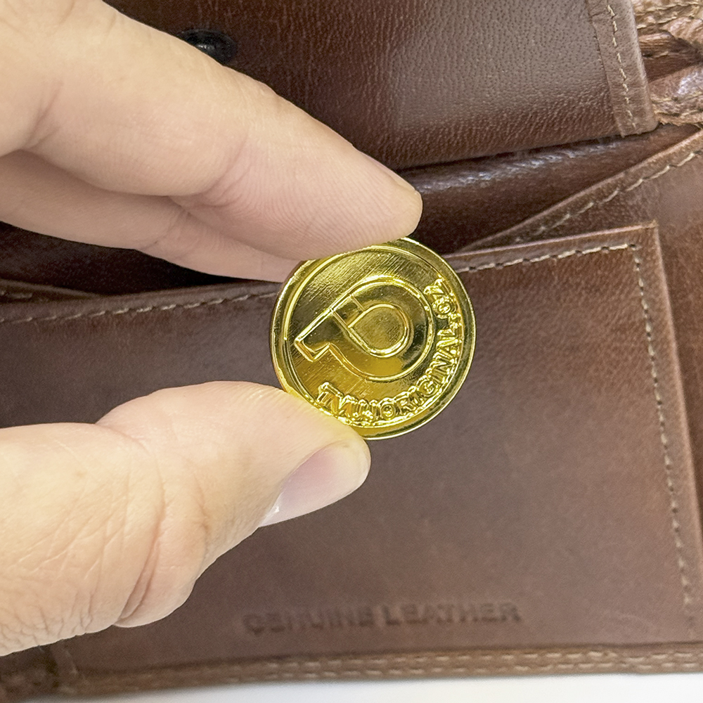 Zlatá mince pro štěstí ke každé peněžence