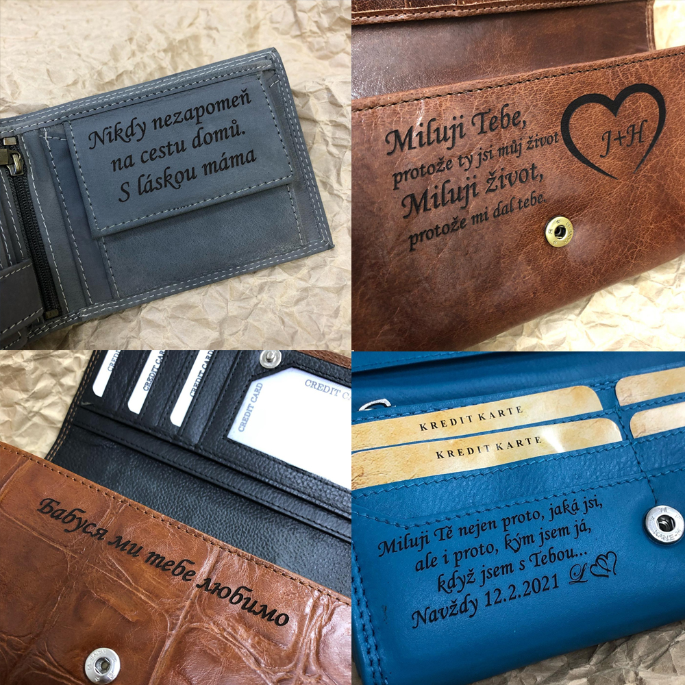 Věnování, texty, personalizace na prémiové produkty