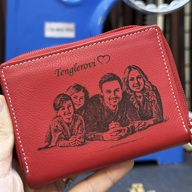 Kožená peněženka s vlastní fotkou - prémiová personalizace