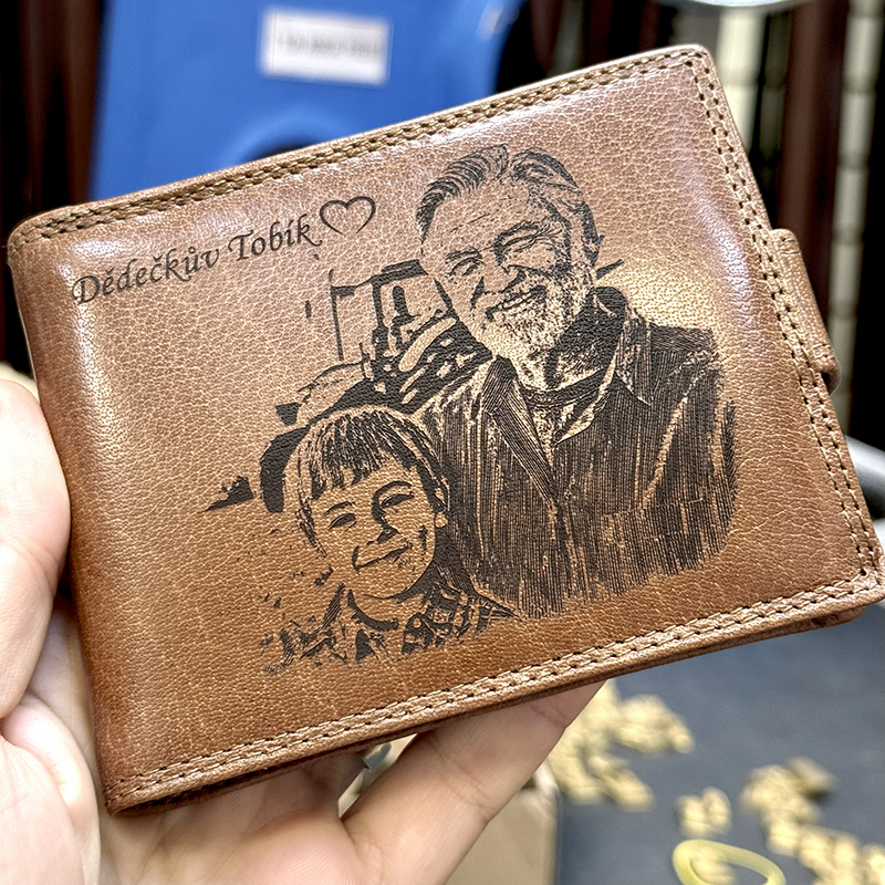 Kožená peněženka s vlastní fotkou - prémiová personalizace