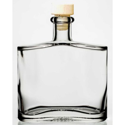 Skleněná láhev EXCELENT 0,5L s korkovým uzávěrem doplněná vaším jedinečným textem
