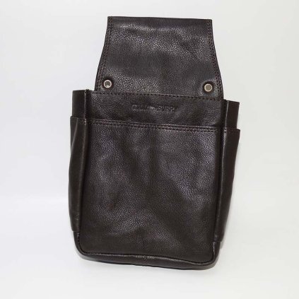 Kožené pouzdro na kasírku na opasek TILLBURRY Leather s monogramem (ražba)