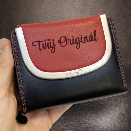 Dámská kožená peněženka TILLBERG s tvým vlastním monogramem