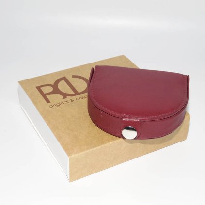 Malé kožené pouzdro na drobné BEORIGINAL LEATHER s tvým vlastním monogramem a textem