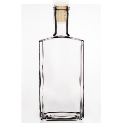 Skleněná láhev HANIBAL 0,5 L s korkovým uzávěrem doplněná vaším jedinečným textem