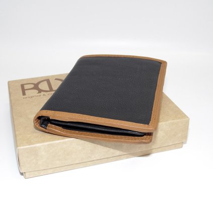 Pánská kožená peněženka COMBO BEORIGINAL Leather s monogramem (ražba)