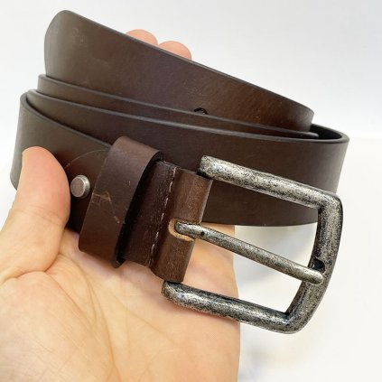 Luxusní kožený pásek BEORIGINAL s monogramem (lze zkrátit)