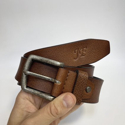 Luxusní kožený pásek BEORIGINAL s monogramem (lze zkrátit)
