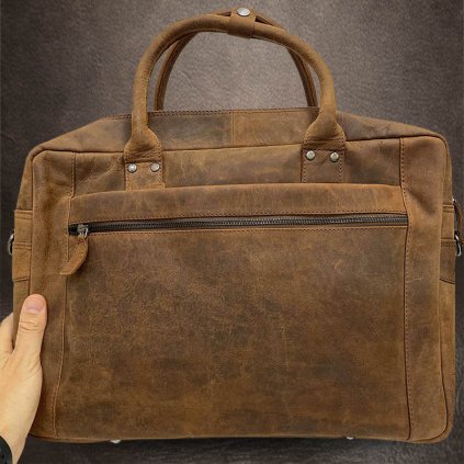 Pánská luxusní kožená taška EXTRA PREMIUM Leather | velikost XL velká