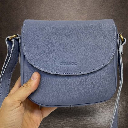Dámská fialová kožená kabelka BELLUGIO Leather | velikost XS extra malá