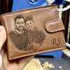 Pánská kožená peněženka ROYAL Leather s monogramem, textem nebo fotkou  + Akce - zlatá mince Pro štěstí ZDARMA