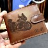 Pánská kožená peněženka ROYAL Leather s monogramem, textem nebo fotkou  + Akce - zlatá mince Pro štěstí ZDARMA