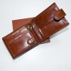 Pánská hnědá kožená peněženka Ricardo Leather RFID s monogramem (ražba)