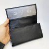 Černá kožená kasírka BELLUGIO Leather s monogramem (ražba)