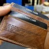 Pánská kožená peněženka ROYAL Leather RFID s vlastním monogramem, textem nebo fotkou  + Akce - zlatá mince Pro štěstí ZDARMA