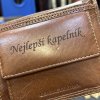 Pánská kožená peněženka ROYAL Leather RFID s vlastním monogramem, textem nebo fotkou  + Akce - zlatá mince Pro štěstí ZDARMA