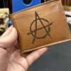 Pánská kožená peněženka ROYAL Leather RFID s vlastním monogramem, textem nebo fotkou  + Akce - zlatá mince Pro štěstí ZDARMA