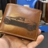 Pánská kožená peněženka ROYAL Leather RFID s vlastním monogramem, textem nebo fotkou  + Akce - zlatá mince Pro štěstí ZDARMA